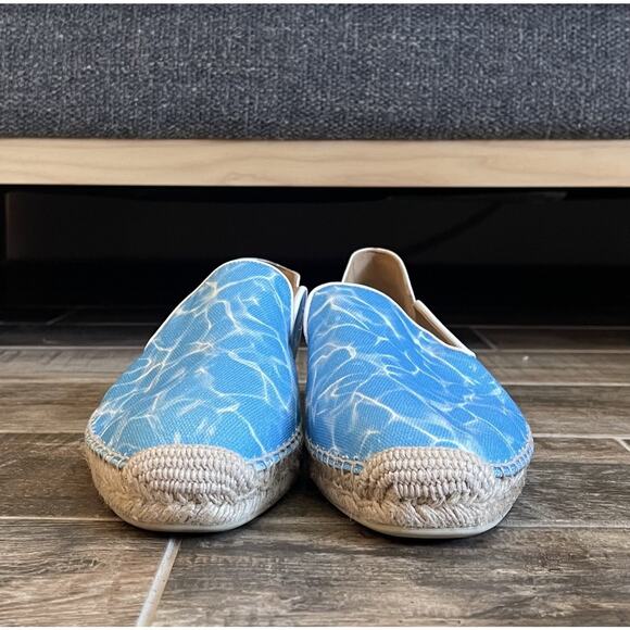 $999 NEW Christian Louboutin Espadon Espadrilles Blue Leather/Canvas Size 42/9 D main image 5